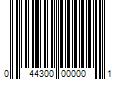 Barcode Image for UPC code 044300000001