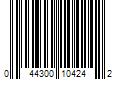 Barcode Image for UPC code 044300104242