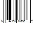 Barcode Image for UPC code 044300107557