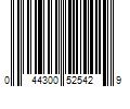 Barcode Image for UPC code 044300525429