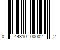 Barcode Image for UPC code 044310000022