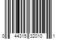 Barcode Image for UPC code 044315320101. Product Name: Simpson Strong-Tie Single 6-in x 6-in 16-Gauge G90 Galvanized Header Hanger | HH6