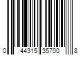 Barcode Image for UPC code 044315357008