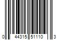 Barcode Image for UPC code 044315511103