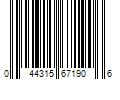 Barcode Image for UPC code 044315671906