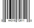 Barcode Image for UPC code 044315726118