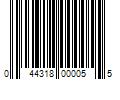 Barcode Image for UPC code 044318000055