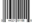 Barcode Image for UPC code 044321511555