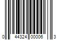 Barcode Image for UPC code 044324000063