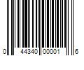 Barcode Image for UPC code 044340000016