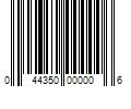 Barcode Image for UPC code 044350000006