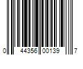 Barcode Image for UPC code 044356001397