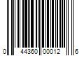 Barcode Image for UPC code 044360000126