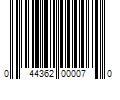 Barcode Image for UPC code 044362000070