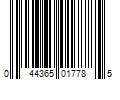 Barcode Image for UPC code 044365017785