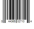 Barcode Image for UPC code 044365027104