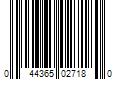 Barcode Image for UPC code 044365027180