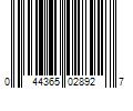 Barcode Image for UPC code 044365028927