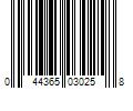 Barcode Image for UPC code 044365030258