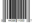 Barcode Image for UPC code 044386110007