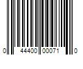 Barcode Image for UPC code 044400000710