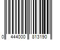 Barcode Image for UPC code 0444000813190