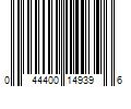 Barcode Image for UPC code 044400149396