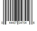 Barcode Image for UPC code 044407047046