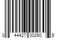 Barcode Image for UPC code 044427002605