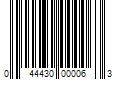 Barcode Image for UPC code 044430000063