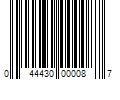 Barcode Image for UPC code 044430000087