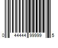 Barcode Image for UPC code 044444999995