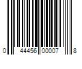 Barcode Image for UPC code 044456000078