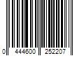 Barcode Image for UPC code 0444600252207