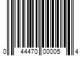 Barcode Image for UPC code 044470000054