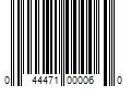 Barcode Image for UPC code 044471000060