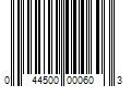 Barcode Image for UPC code 044500000603