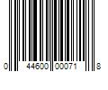 Barcode Image for UPC code 044600000718