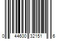 Barcode Image for UPC code 044600321516