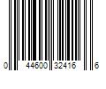 Barcode Image for UPC code 044600324166