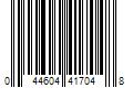 Barcode Image for UPC code 044604417048