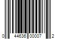 Barcode Image for UPC code 044636000072