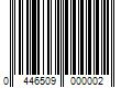 Barcode Image for UPC code 0446509000002