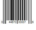 Barcode Image for UPC code 044670000076