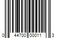 Barcode Image for UPC code 044700000113