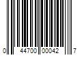 Barcode Image for UPC code 044700000427