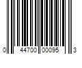 Barcode Image for UPC code 044700000953