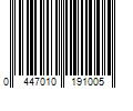 Barcode Image for UPC code 0447010191005