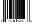 Barcode Image for UPC code 044728000072