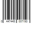 Barcode Image for UPC code 0447445007193